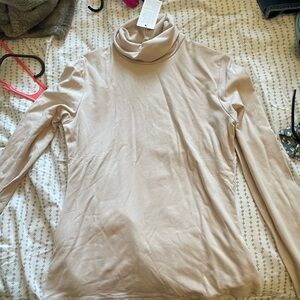 Cream turtle neck undershirt